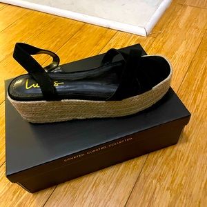 black espadrille sandal